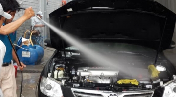 Cleaning the engine compartment - Steps to be taken