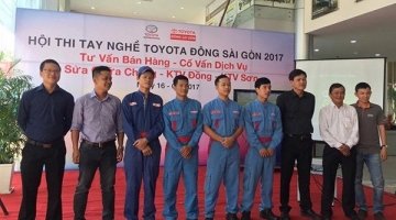 Hội thi tay nghề sơn Toyota Đông Sài Gòn